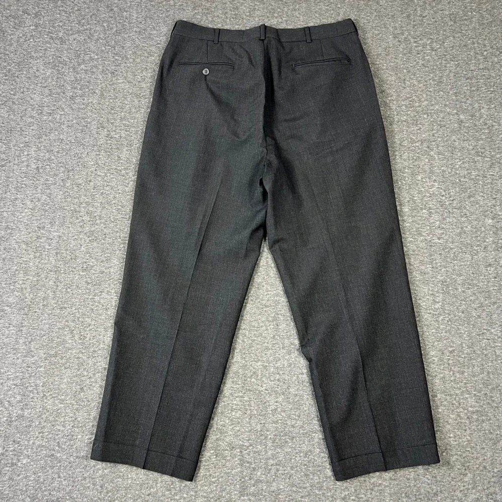Vintage 2 Piece Suit Men's 46 R Charcoal Gray Wool Pants 34x28 Made in USA